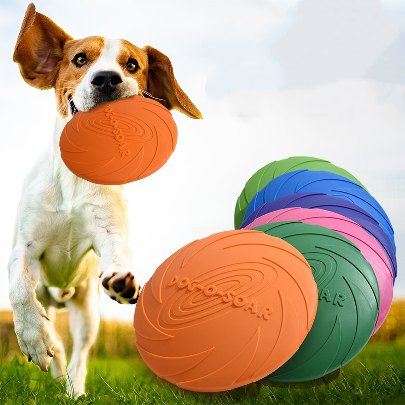 Flying Disc Dog Training Toy - Brinquedo interativo em forma de disco