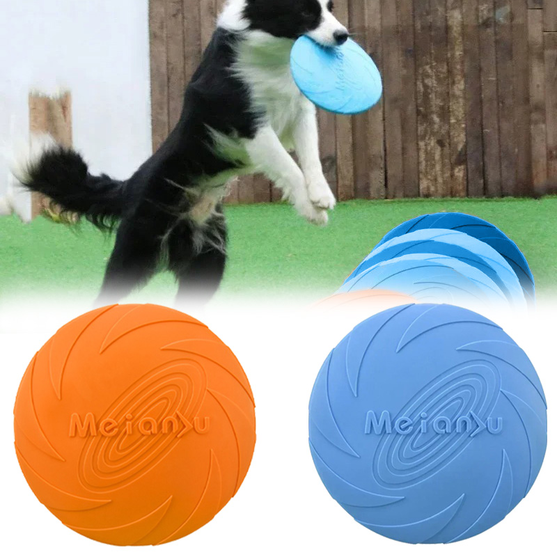 Flying Disc Dog Training Toy - Brinquedo multicolorido para cães frisbeed, disco
