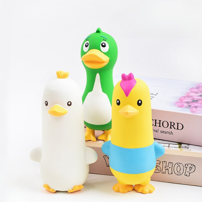 Brinquedo de Látex com Som par - Interactive Squeaky Plush Dog Toy avaliação e preço