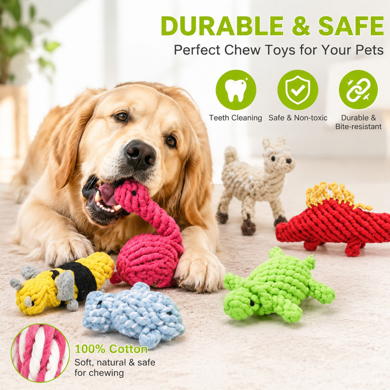 Brinquedos para cães, resisten - Interactive Squeaky Plush Dog Toy avaliação e preço