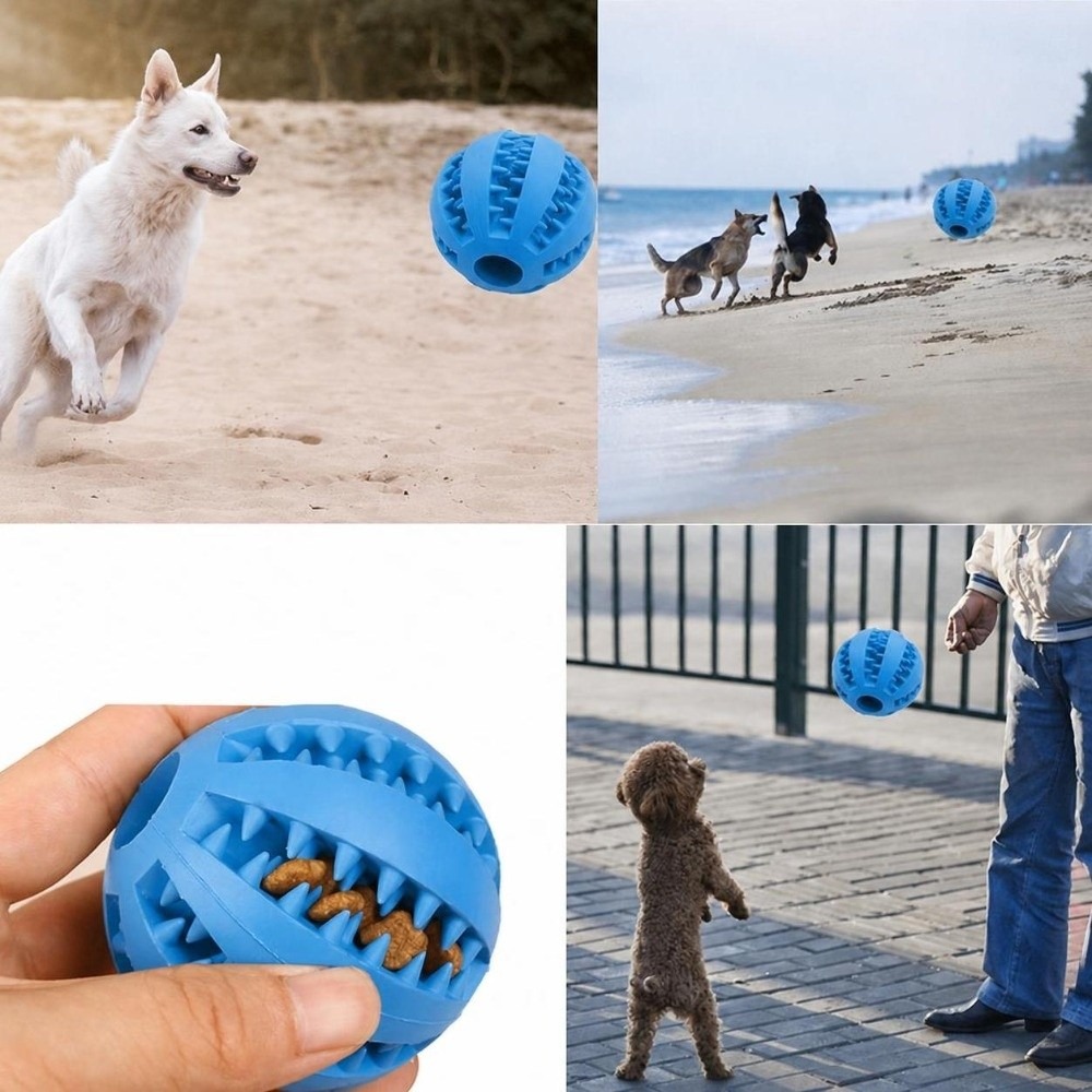 Bola de Borracha para Mastigar - Rubber Treat Dispensing Dog Toy avaliação e preço