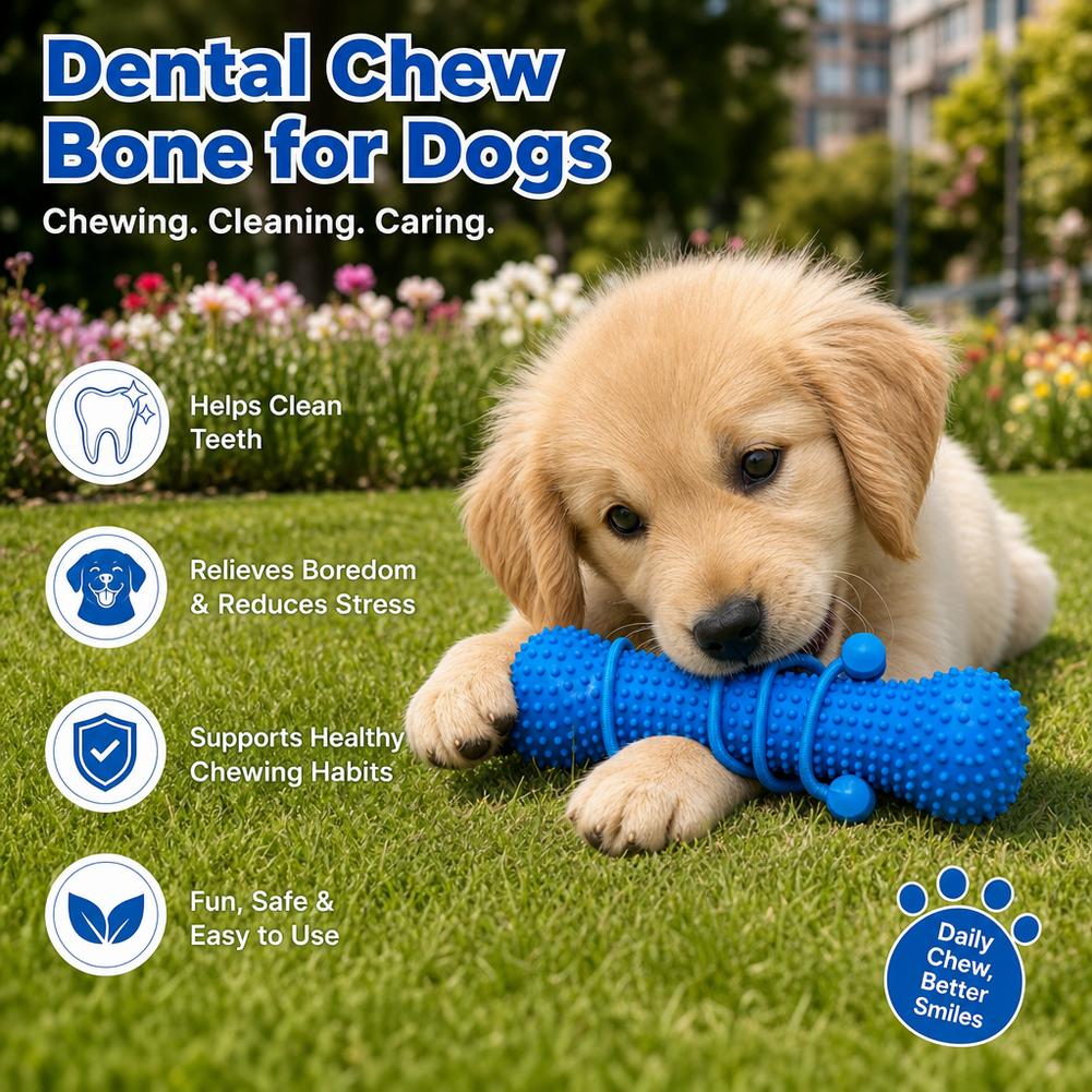 Bastão de mastigar para cães e - Teeth Cleaning Dog Chew Bone avaliação e preço