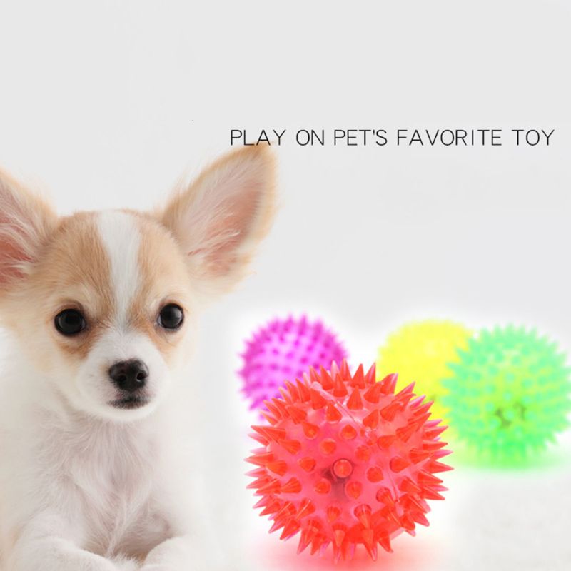Bola mordida led luzes 5 peças - Interactive Squeaky Plush Dog Toy avaliação e preço